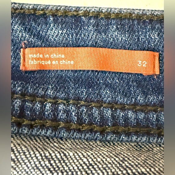 Anthro Pilcro Slim Boyfriend Crop High Rise Jeans With Embroidered Side Stripe - Picture 10 of 15